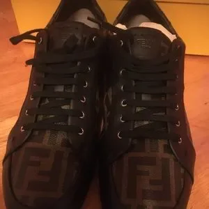Fendi | Shoes | Fendi Lowtop Sneakers In Brown And Black  display picture 3